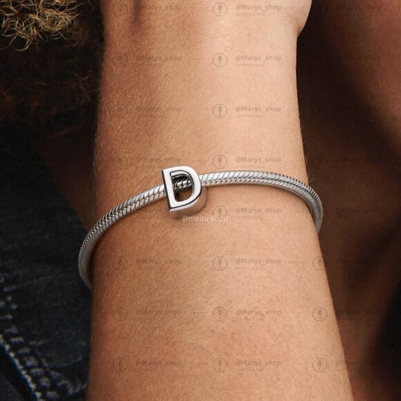 Pandora Letter D Alphabet Charm - Picture 2 of 2